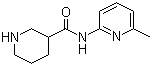 CAS # 883106-74-9, N-(6-Methylpyridin-2-yl)piperidine-3-carboxamide, Piperidine-3-carboxylic acid (6-methylpyridin-2-yl)amide