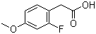 structure of CAS# 883531-28-0, 2-氟-4-甲氧基苯乙酸