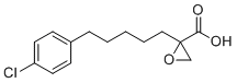 structure of CAS# 88431-47-4, Clomoxir