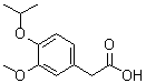structure of CAS# 88449-50-7, 3-甲氧基-4-(1-甲基乙氧基)苯乙酸