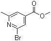 structure of CAS# 884494-71-7, 2-溴-6-甲基异烟酸甲酯