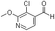 structure of CAS# 885167-89-5, 3-氯-2-甲氧基-4-吡啶甲醛