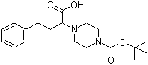 structure of CAS# 885274-45-3, 2-(4-Boc-哌嗪基)-4-苯基丁酸