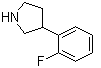 CAS # 885277-79-2, 3-(2-Fluorophenyl)pyrrolidine