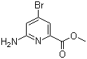 structure of CAS# 885326-88-5, 6-氨基-4-溴吡啶-2-羧酸甲酯