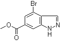 structure of CAS# 885518-47-8, 4-溴-1H-吲唑-6-羧酸甲酯