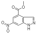 CAS # 885518-55-8, 6-Nitro-1H-indazole-4-carboxylic acid methyl ester, Methyl 6-nitro-1H-indazole-4-carboxylate