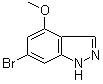 structure of CAS# 885519-21-1, 6-溴-4-甲氧基-1H-吲唑