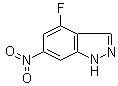 structure of CAS# 885520-01-4, 4-氟-6-硝基-1H-吲唑
