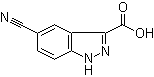 structure of CAS# 885520-03-6, 5-氰基-1H-吲唑-3-羧酸