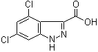 CAS 登录号：885520-64-9, 4,6-二氯-1H-吲唑-3-甲酸