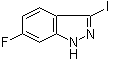 structure of CAS# 885522-07-6, 6-氟-3-碘-1H-吲唑