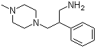 structure of CAS# 885950-68-5, 2-(4-甲基哌嗪基)-1-苯基乙基甲胺