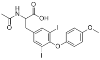 CAS # 886203-79-8, Levothyroxine Impurity 68, Levothyroxine Related Compound (2-Acetamido-3-(3,5-diiodo-4-(4-methoxyphenoxy)phenyl) Propanoic Acid)