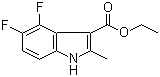 structure of CAS# 886362-67-0, 4,5-二氟-2-甲基吲哚-3-甲酸乙酯