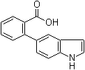 structure of CAS# 886363-17-3, 2-(1H-吲哚-5-基)苯甲酸