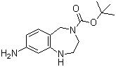 structure of CAS# 886363-80-0, 4-叔丁氧羰基-8-氨基-2,3,4,5-四氢-1H-苯并[e][1,4]二氮杂卓