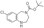 structure of CAS# 886364-33-6, 4-叔丁氧羰基-7-氯-2,3,4,5-四氢-1H-苯并[e][1,4]二氮杂卓