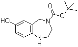 structure of CAS# 886364-39-2, 4-叔丁氧羰基-7-羟基-2,3,4,5-四氢-1H-苯并[e][1,4]二氮杂卓
