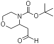 structure of CAS# 886365-55-5, 3-(2-氧代乙基)-4-吗啉羧酸叔丁酯