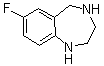 7-Fluoro-2,3,4,5-tetrahydro-1H-1,4-benzodiazepine molecular structure (CAS 886366-21-8)