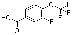 structure of CAS# 886498-89-1, 3-氟-4-三氟甲氧基苯甲酸