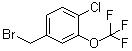 structure of CAS# 886500-93-2, 4-(Bromomethyl)-1-chloro-2-(trifluoromethoxy)benzene