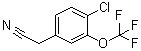 structure of CAS# 886500-97-6, 4-氯-3-(三氟甲氧基)苯乙腈