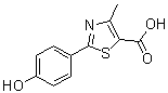 CAS # 886501-78-6, 2-(4-Hydroxyphenyl)-4-methyl-5-thiazolecarboxylic acid