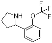 structure of CAS# 886503-02-2, 2-[2-(三氟甲氧基)苯基]吡咯烷