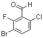 structure of CAS# 886615-30-1, 3-溴-6-氯-2-氟苯甲醛