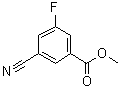 structure of CAS# 886732-29-2, 3-氰基-5-氟苯甲酸甲酯