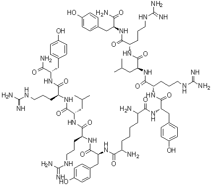 CAS # 887332-81-2, 2,7-Diaminooctanedioylbis[L-tyrosyl-L-arginyl-L-leucyl-L-arginyl-L-tyrosinamide], BVD 74D