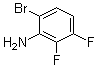 structure of CAS# 887579-74-0, 6-Bromo-2,3-difluorobenzenamine
