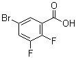 structure of CAS# 887585-64-0, 5-Bromo-2,3-difluorobenzoic acid
