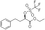 structure of CAS# 88767-98-0, (R)-1-(乙氧羰基)-3-苯基丙基三氟甲磺酸酯