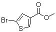 structure of CAS# 88770-19-8, 5-Bromothiophene-3-carboxylic acid methyl ester