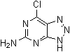 structure of CAS# 88780-84-1, 7-氯-3H-1,2,3-三唑并[4,5-d]嘧啶-5-胺