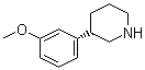 structure of CAS# 88784-37-6, (S)-3-(3-甲氧基苯基)哌啶