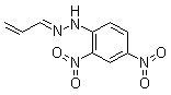 structure of CAS# 888-54-0, 2-Propenal 2-(2,4-dinitrophenyl)hydrazone