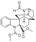 CAS # 888482-17-5, 11,12-De(methylenedioxy)danuphylline, (4aR,6aS,11bR,11cS)-1-Formyl-1,3,4,5,6,11c-hexahydro-13-oxo-4a,11b-propano-2H-pyrido[3,2-c]carbazole-6a,7-dicarboxylic acid dimethyl ester