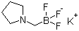 CAS # 888711-53-3, Potassium trifluoro[(pyrrolidin-1-yl)methyl]borate, Trifluoro(1-pyrrolidinylmethyl)borate(1-) potassium