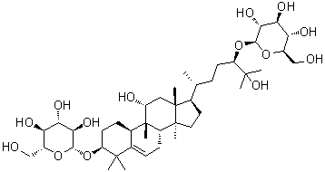 CAS # 88901-38-6, Mogroside II-E, (3beta,9beta,10alpha,11alpha,24R)-11,25-Dihydroxy-9-methyl-19-norlanost-5-ene-3,24-diyl bis-beta-D-glucopyranoside
