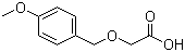 structure of CAS# 88920-24-5, (4-Methoxybenzyloxy)acetic acid