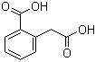 CAS # 89-51-0, Homophthalic acid, alpha-Carboxy-o-toluic acid, 2-Carboxyphenylacetic acid