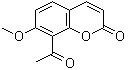 structure of CAS# 89019-07-8, 8-Acetyl-7-methoxy-2H-1-benzopyran-2-one