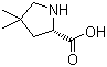 structure of CAS# 891183-50-9, 4,4-Dimethyl-L-proline