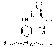 CAS # 89141-50-4, Melarsomine dihydrochloride, Cymelarsan, Immiticide, Mel-Cy, Melarsenoxide cysteamine