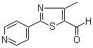 structure of CAS# 892502-19-1, 4-Methyl-2-(4-pyridinyl)-5-thiazolecarboxaldehyde