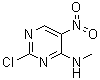 2-Chloro-N-methyl-5-nitro-4-pyrimidinamine molecular structure (CAS 89283-49-8)